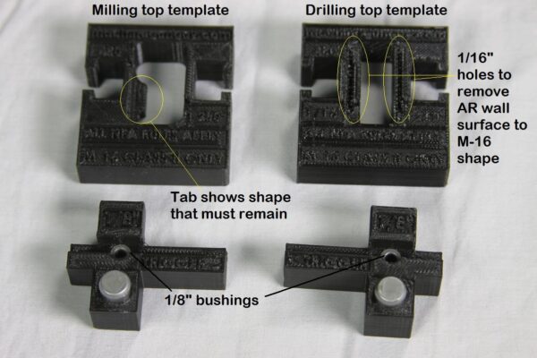 AR-15/10 Universal + Easy Jig Modifier Template Combo