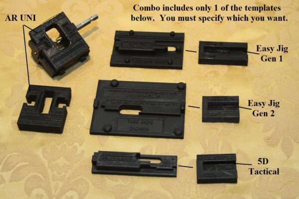 AR-15/10 Universal + Easy Jig Modifier Template Combo
