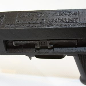 AK 47 / AK 74 side mounted scope rail installation template